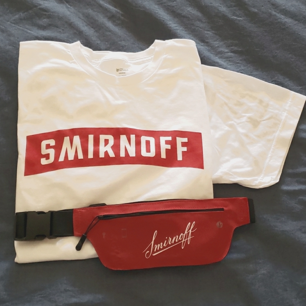 Smirnoff T-shirt and Fanny Pack Set